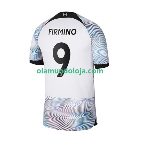 Camisola Liverpool Firmino 9 Homem Equipamento Segundo 2022-2023 Manga Curta